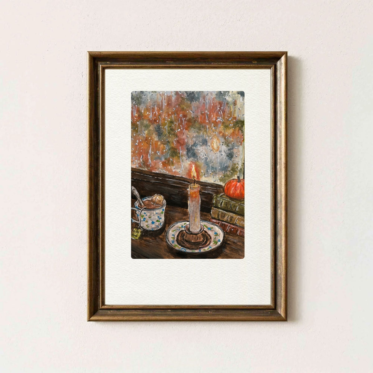 Cosy Rainy Evening Art Print