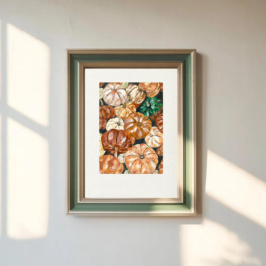 Pumpkins Art Print
