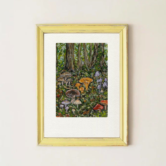 Toadstool Forest Art Print