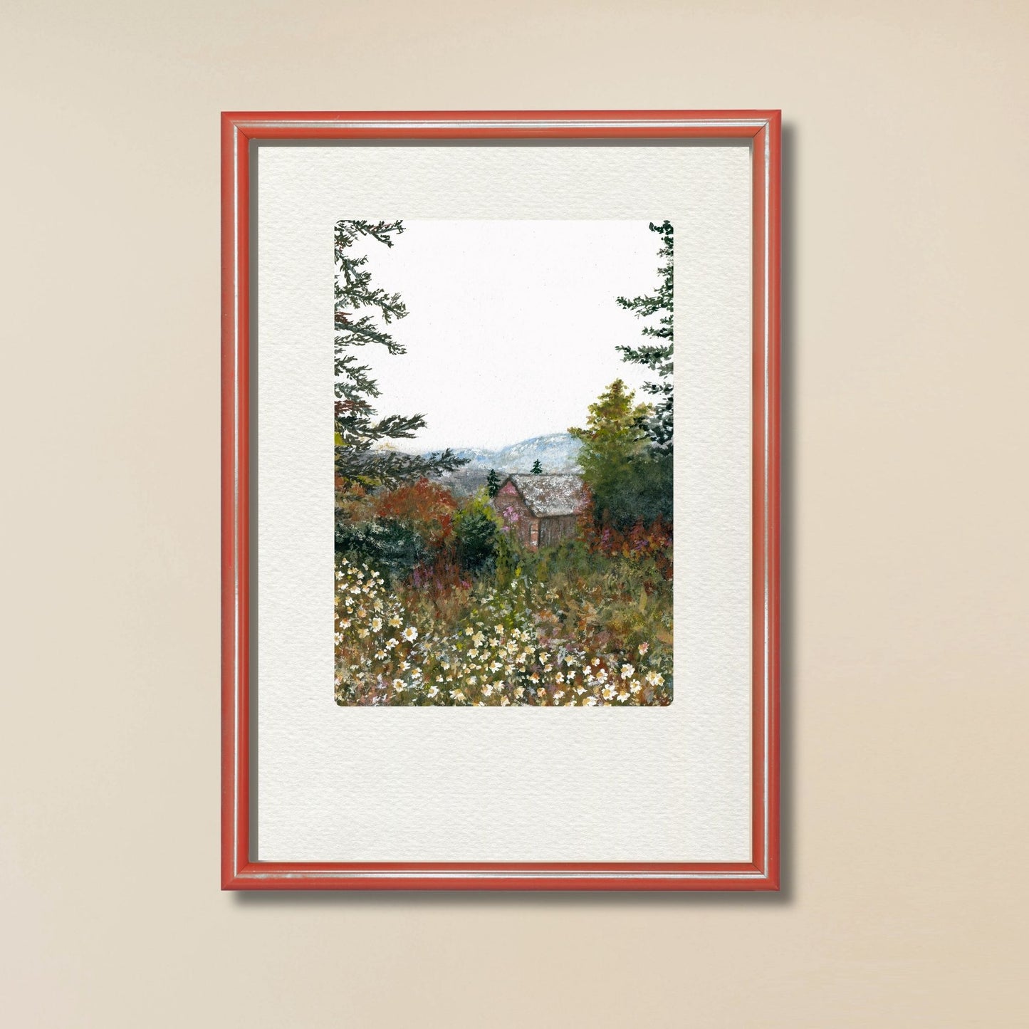 Meadow Landscape Art Print