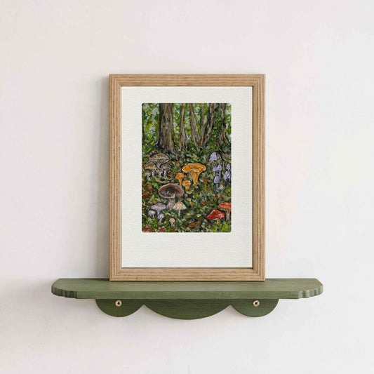 Toadstool Forest Art Print
