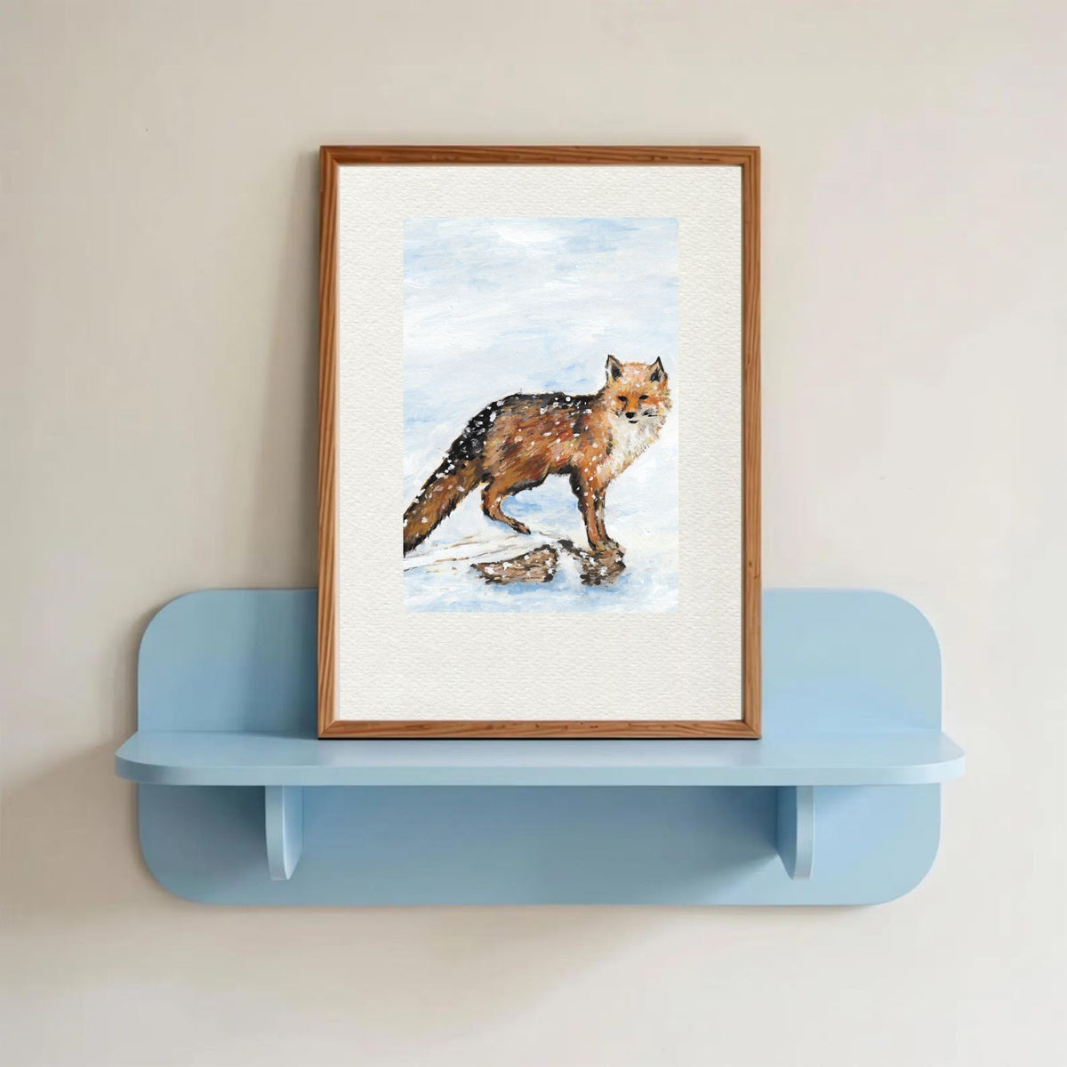 Snow Fox Art Print