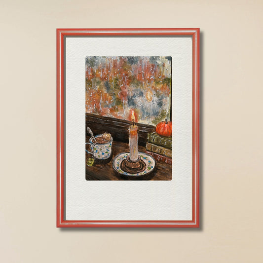 Cosy Rainy Evening Art Print