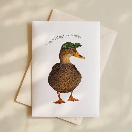 Funny Duck Birthday Card