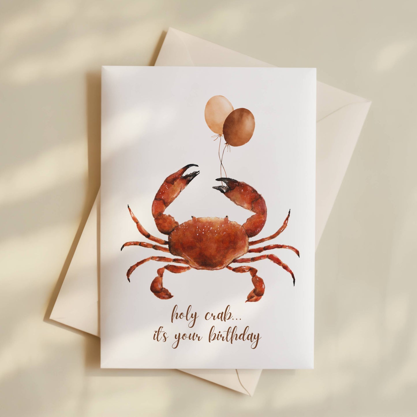 Funny Crab Birthday Card