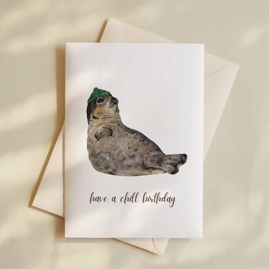 Funny Seal Birthday Card