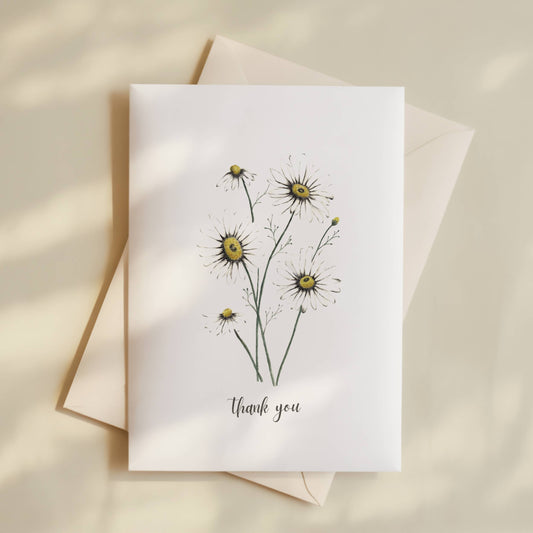 Daisies Thank You Card