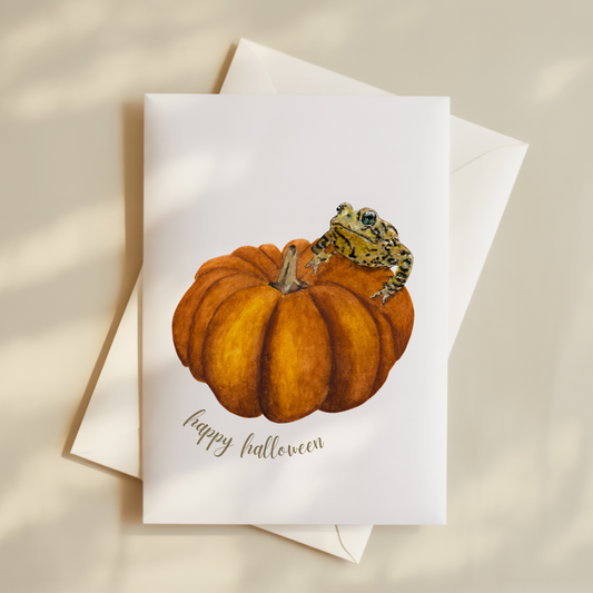 Frog Halloween Card