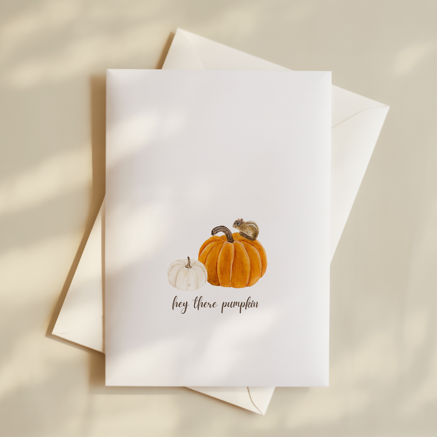 Chipmunk Fall Card