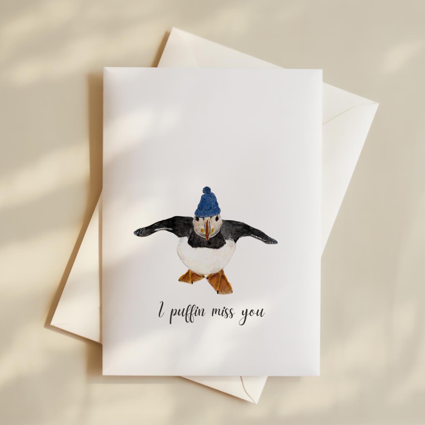 I Puffin Miss You Card
