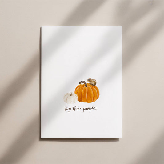 Chipmunk Fall Card
