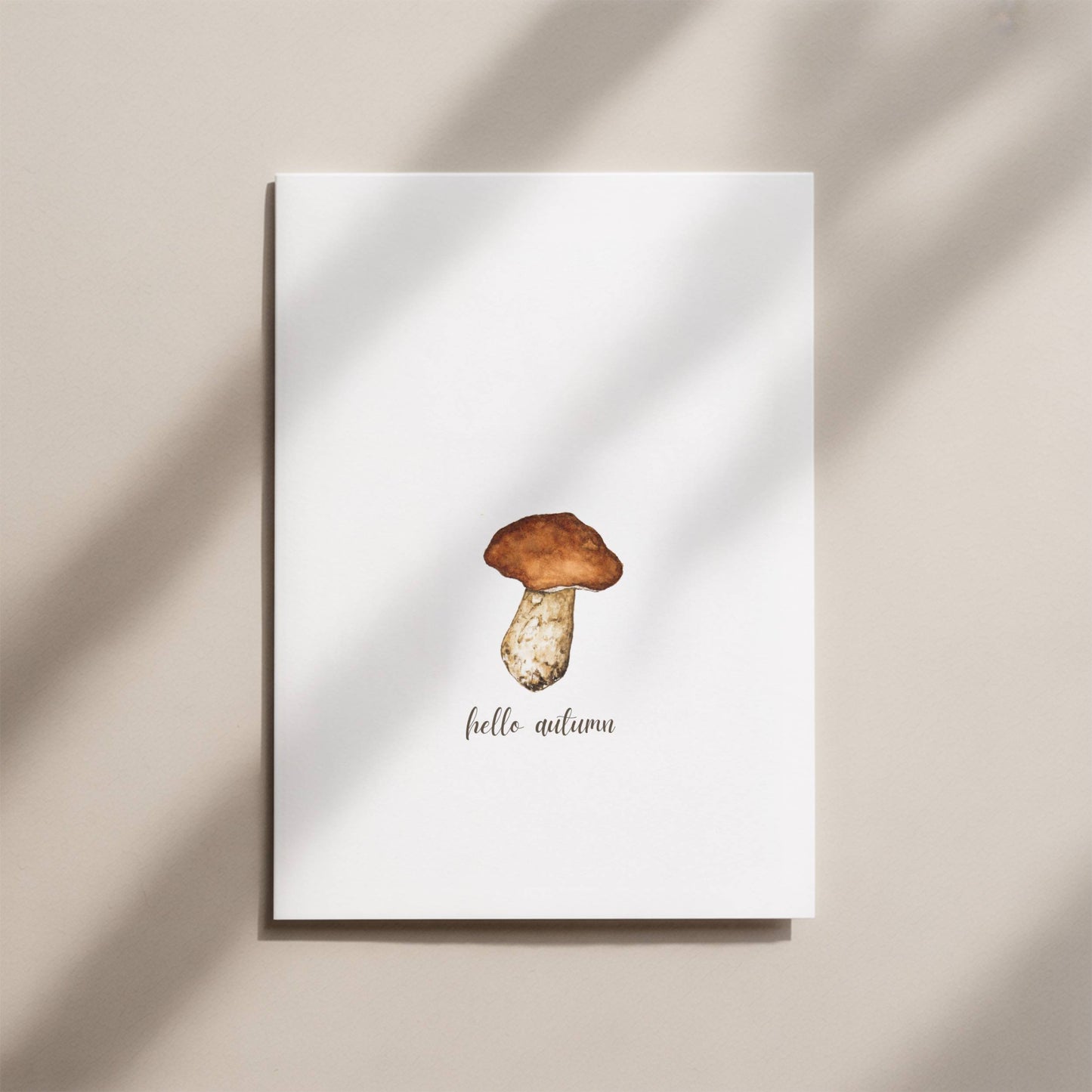 Mushroom Fall Card