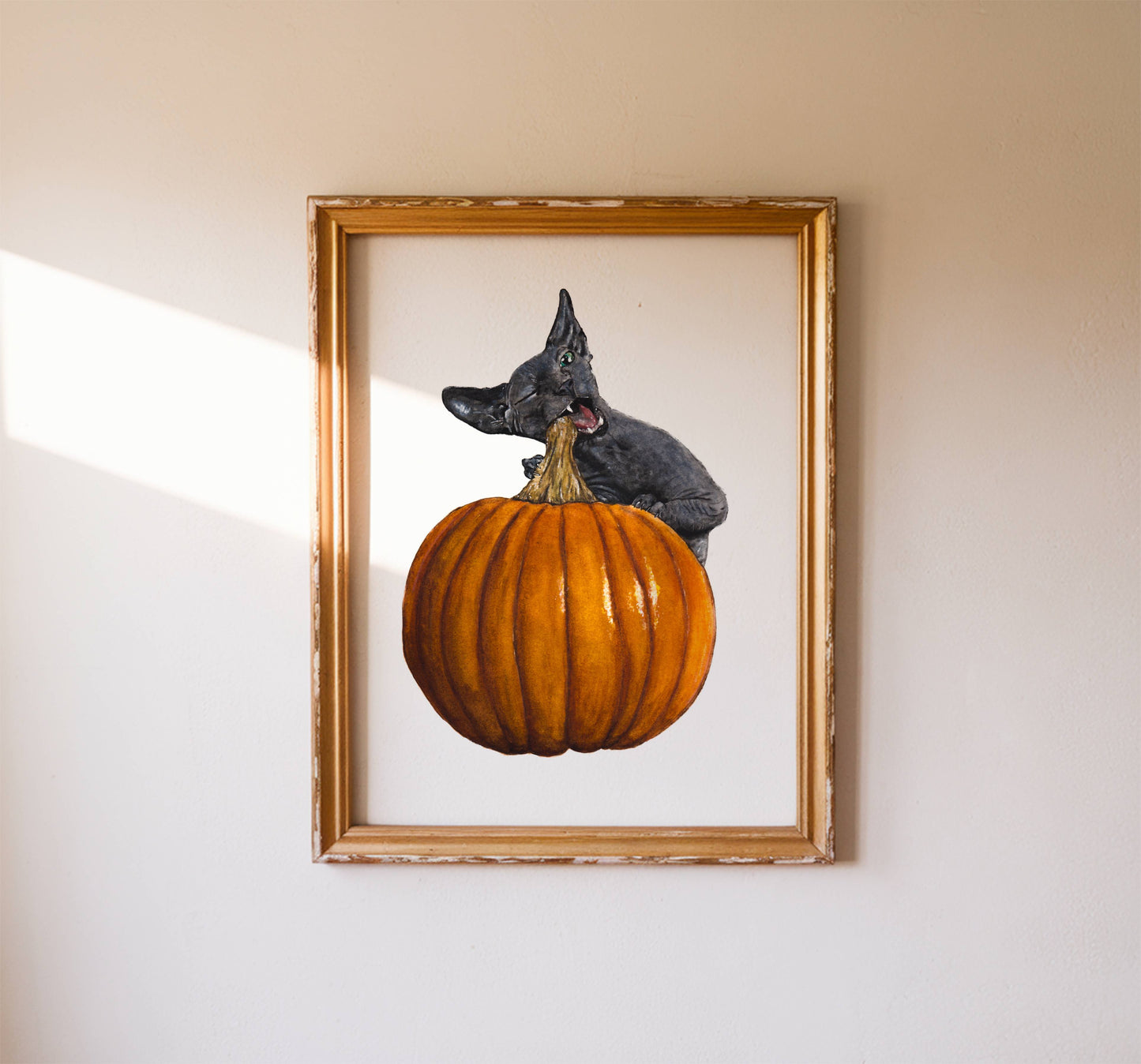 Fall Cat Art Print