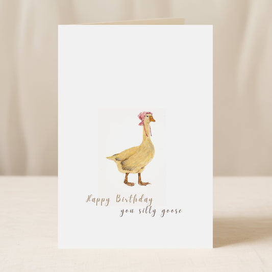 Funny Goose Birthday Card
