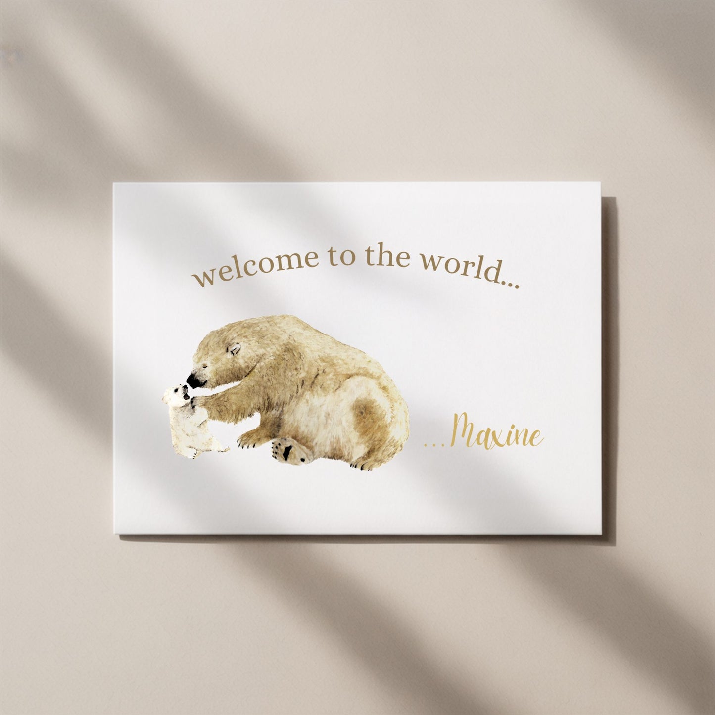 Personalised New Baby Card