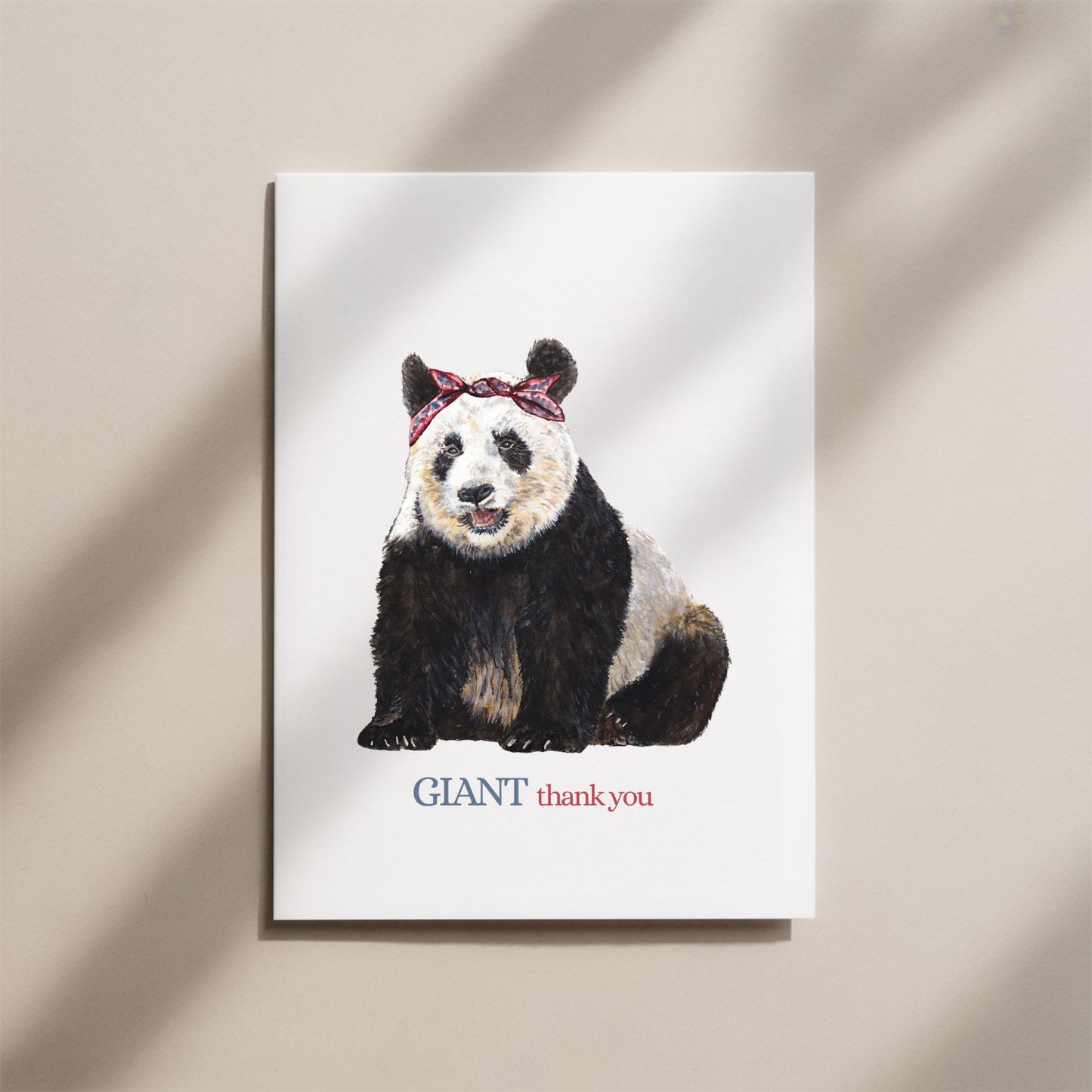 Giant Panda Thank You Card