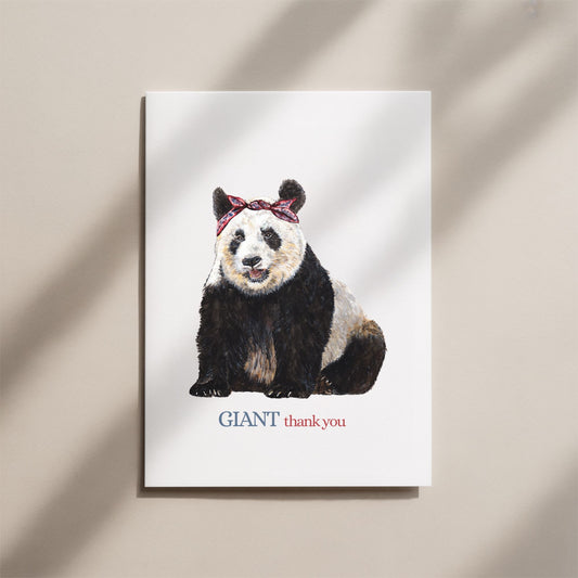 Giant Panda Thank You Card