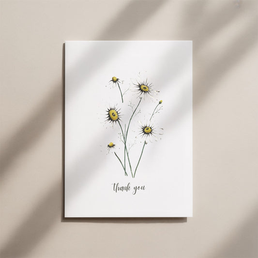 Daisies Thank You Card