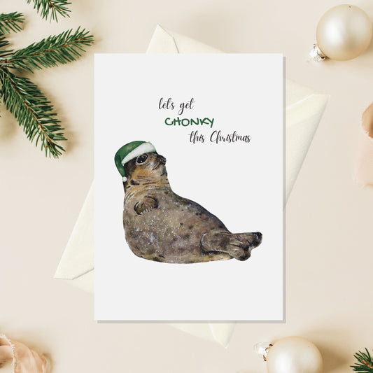 Seal Christmas Card