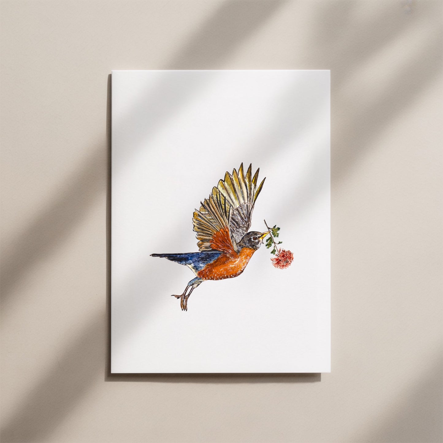 Delicate Robin Card