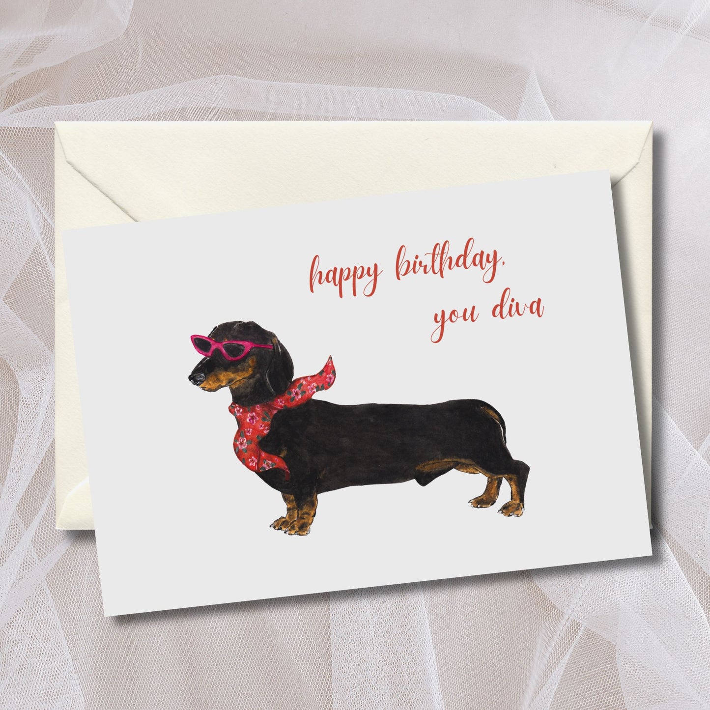 Funny Dachshund Birthday Card