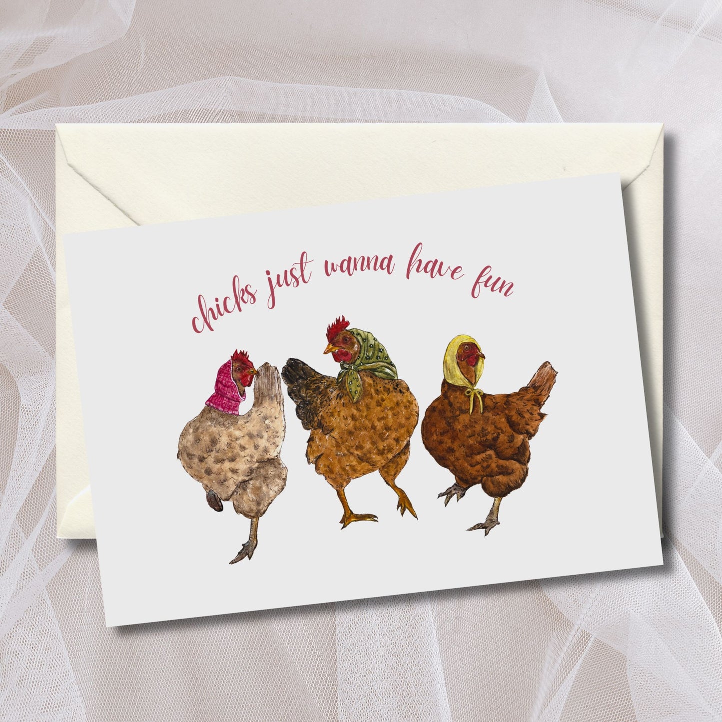 Funny Chickens Friendship Card