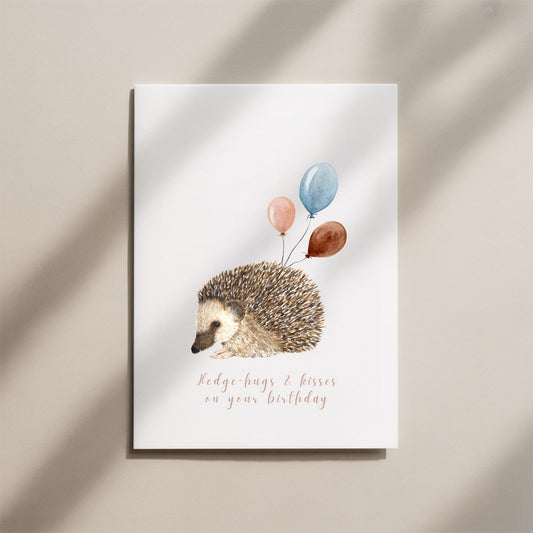 Hedgehog Birthday Card