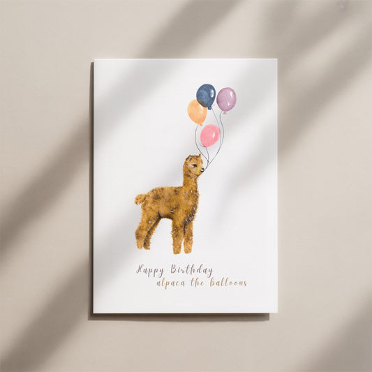 Funny Alpaca Birthday Card