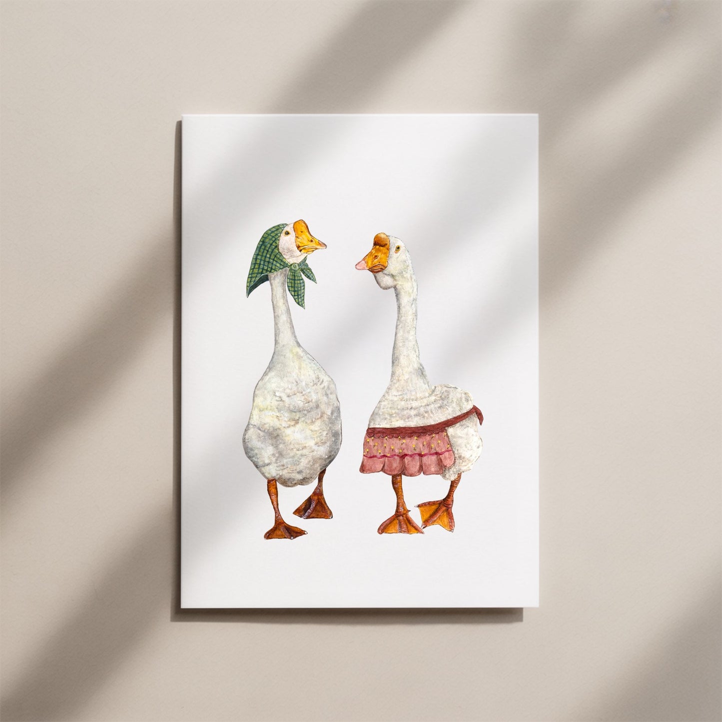 Spring Geese Card