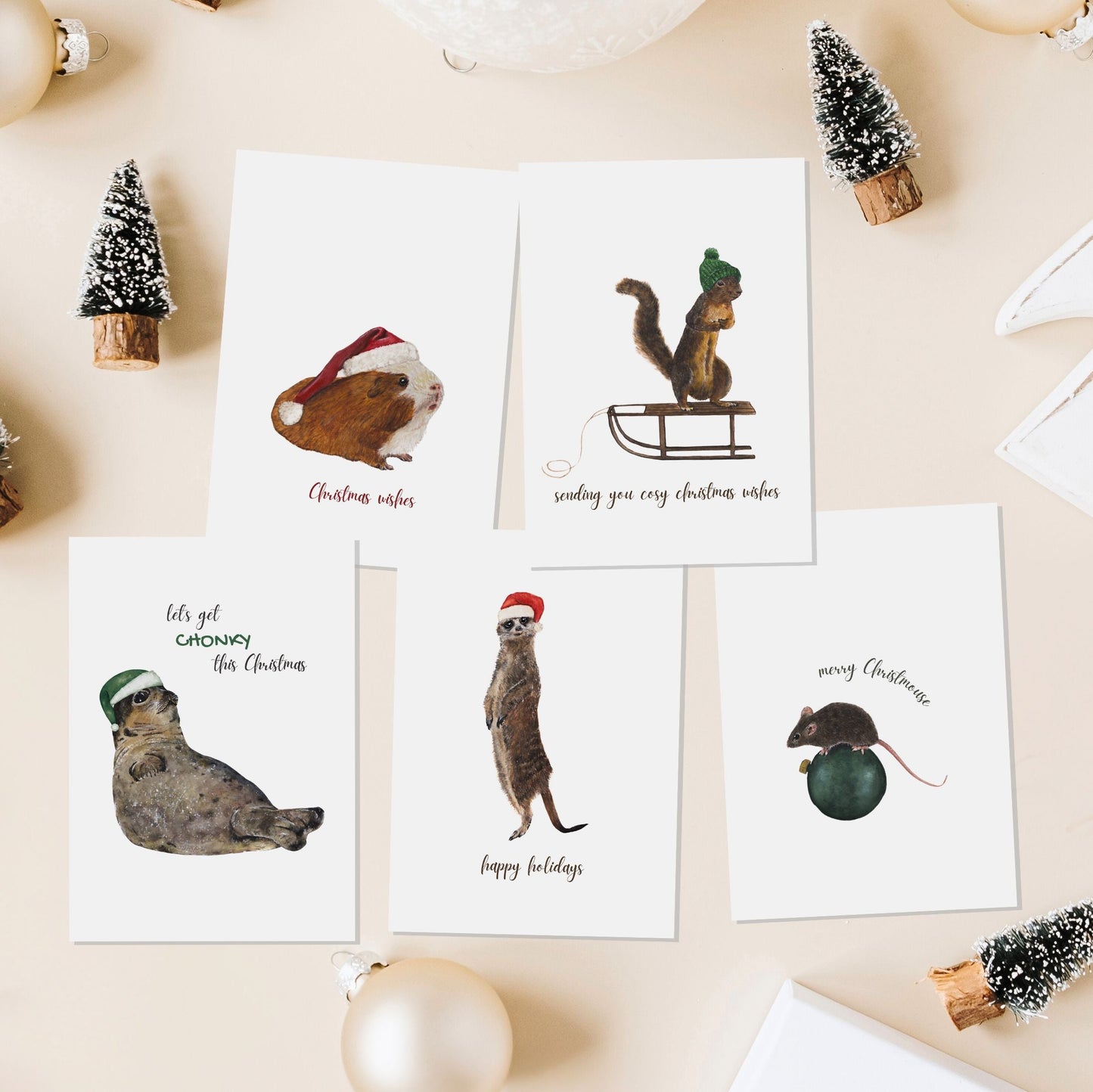 Squirrel Christmas Card
